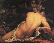 Annibale Carracci Venus with Satyr and Cupid china oil painting reproduction